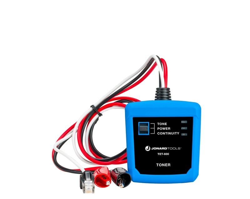 Jonard Tools TET-600 Cable Tester and Toner for Testing Cable Continuity and Telephone Line Polarity